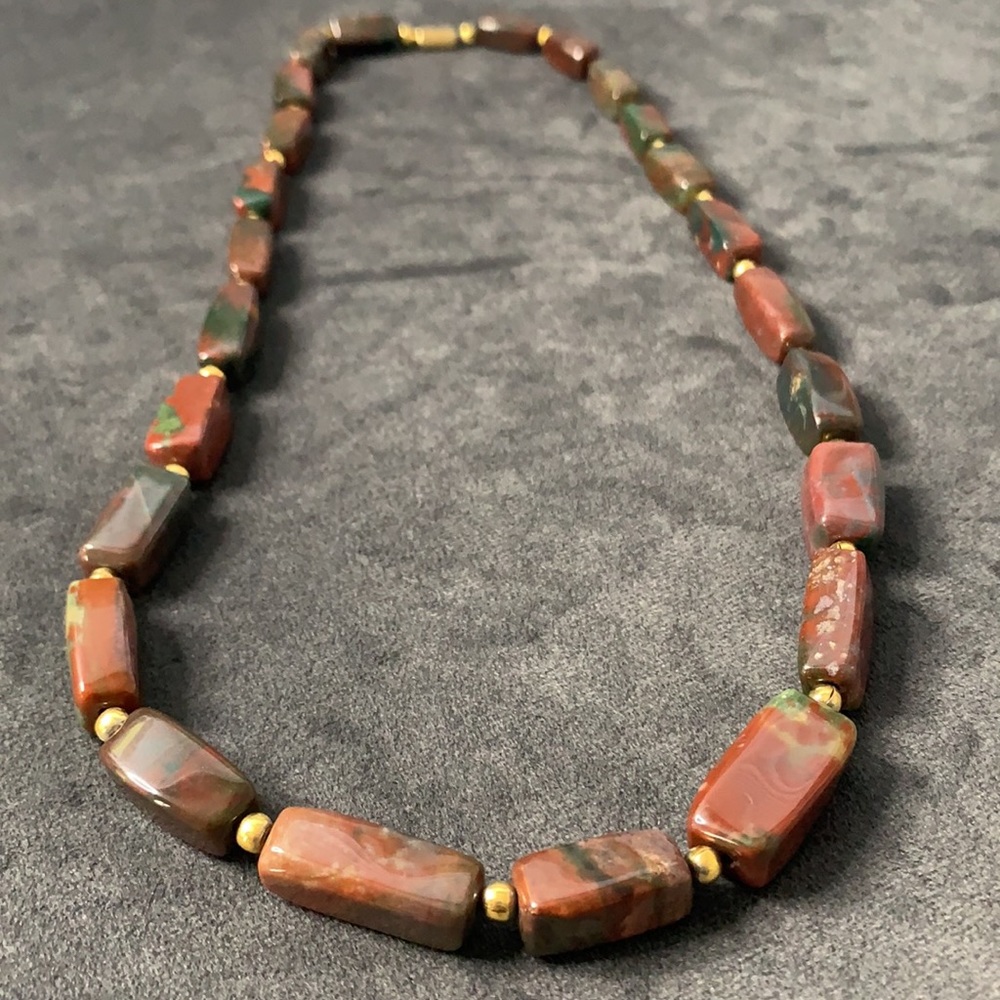 Natural Blood Stone Necklace